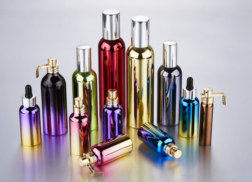 UV Coating Aluminum Bottle And Jar Perfume Atomizer Personal Skin Care Packs