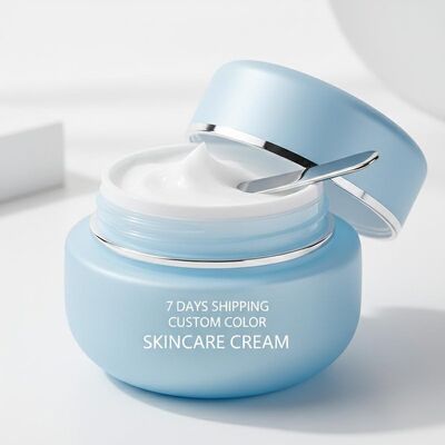 PP Inner Bottle Material Cosmetic Cream Jar with 7 Days Shipping and Custom-made Colour for Skincare Facial Cream Pot